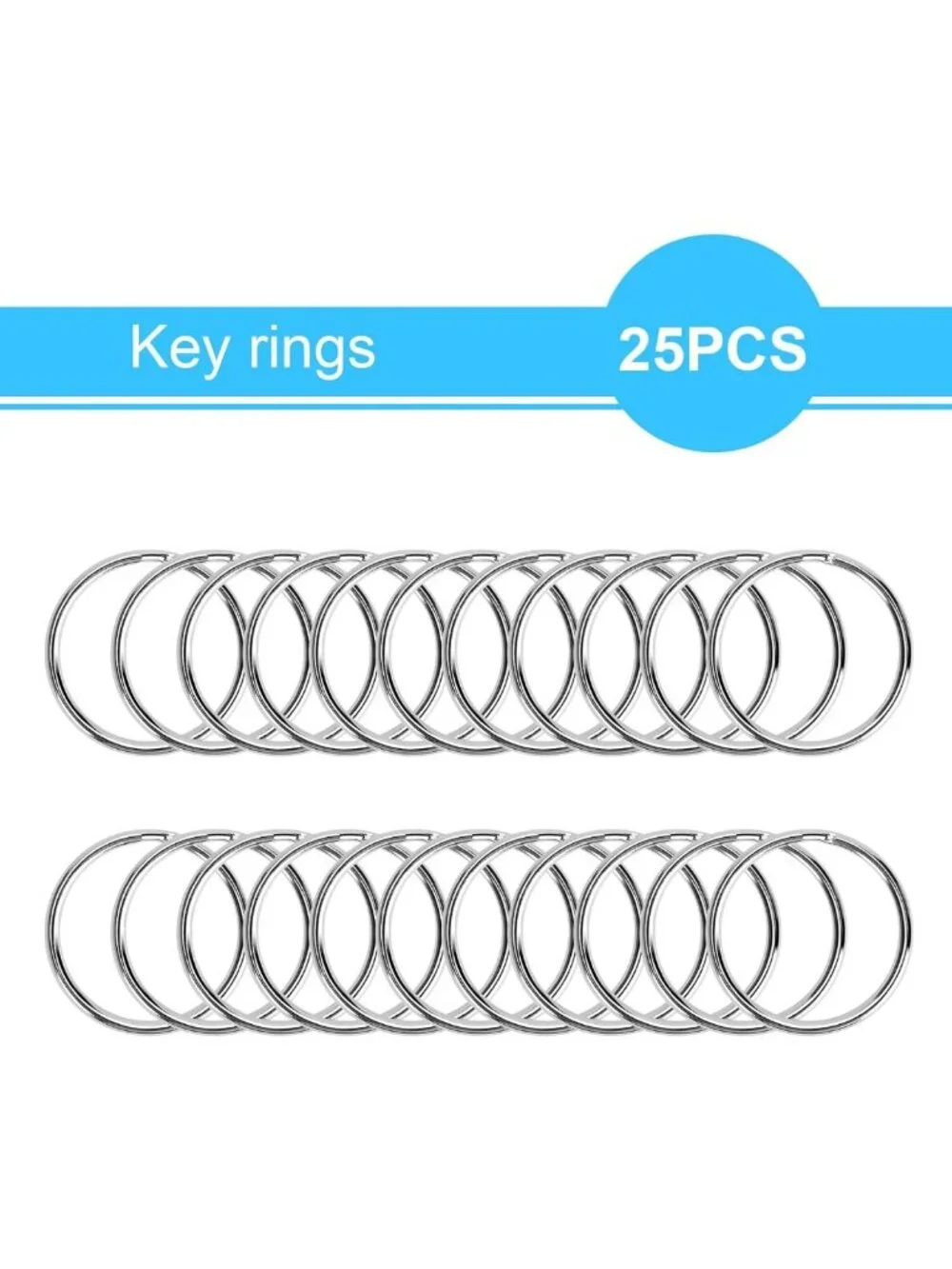 50PCS Metal Lobster Claw Clasps & Keychain Clips, DIY Key Ring Making Kit